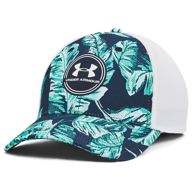 Under Armour Men's Iso-Chill Driver Mesh Adjustable Hat in Academy/White (805-409)