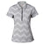 JRB Women's Golf Fashion Shirt - White Spot Print - Sleeved or Sleeveless