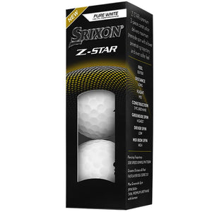 Srixon Z-STAR Golf Balls  Pure White / Dozen