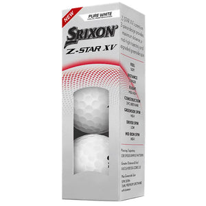 Srixon Z-STAR XV Golf Balls  Pure White / Dozen