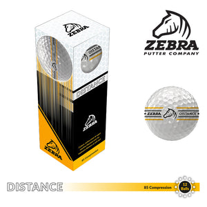 Zebra Distance Golf Balls - 360 Alignment