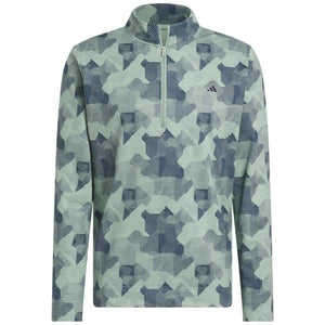 Adidas Mens Go-To Printed 1/4 Zip Pullover IK3029 (LARGE ONLY)