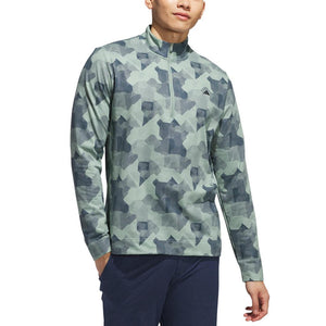 Adidas Mens Go-To Printed 1/4 Zip Pullover IK3029 (LARGE ONLY)