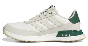 ADIDAS S2G Leather Spikeless Golf Shoes - Off White/Alumina/Collegiate Green (IH8522)