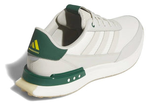 ADIDAS S2G Leather Spikeless Golf Shoes - Off White/Alumina/Collegiate Green (IH8522)