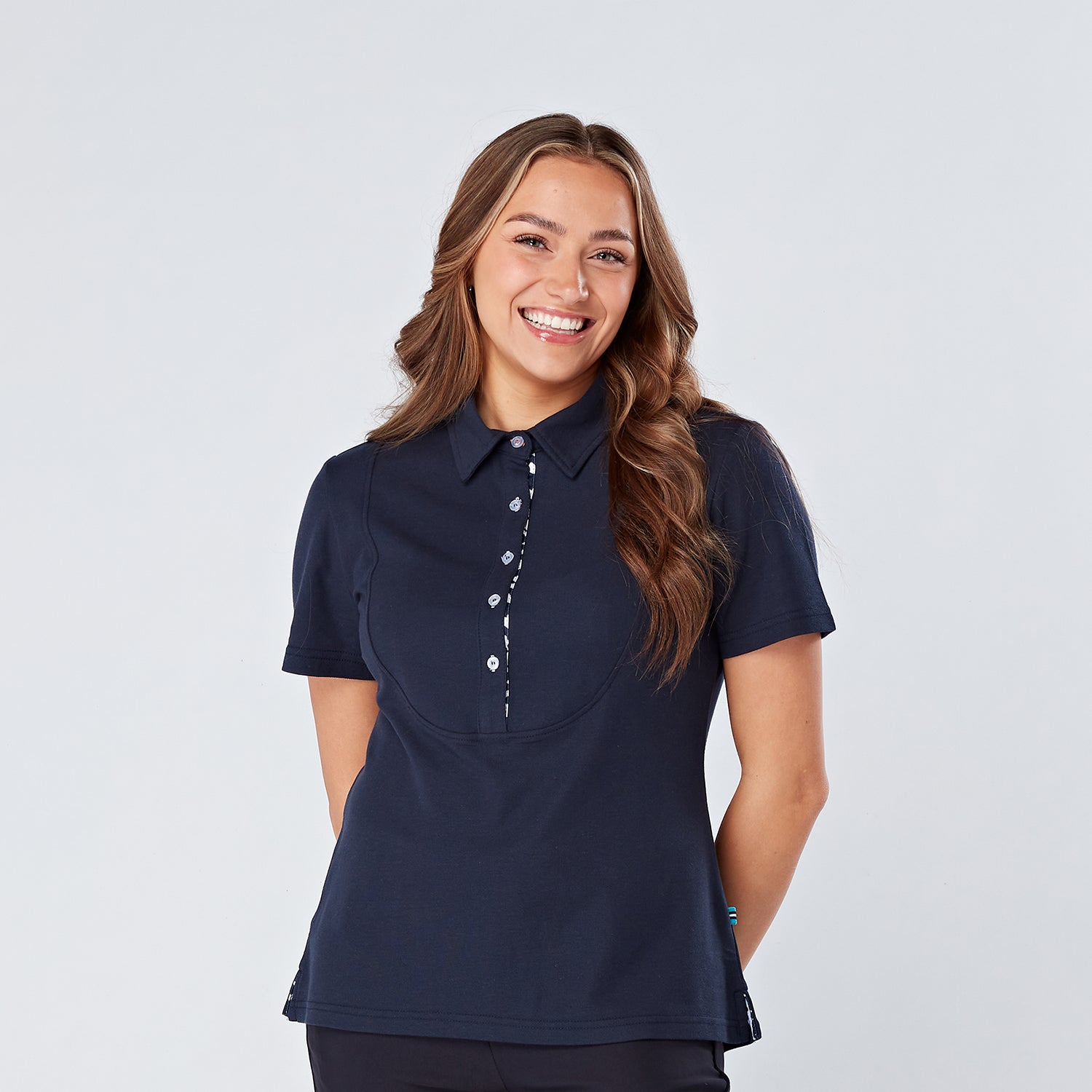 SWING OUT SISTER MARY SHORT SLEEVE SHIRT NAVY
