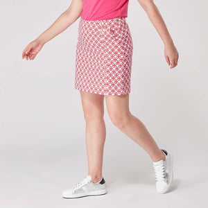 Swing Out Sister Ladies Lucy pull On Skort  'Lush Pink and Mandarin'
