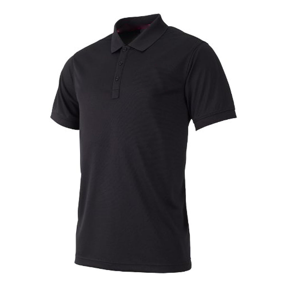 IJP Ian Poulter Junior Tour Golf Polo Shirt - Plain Black (Paper Clip Logo)⛳️