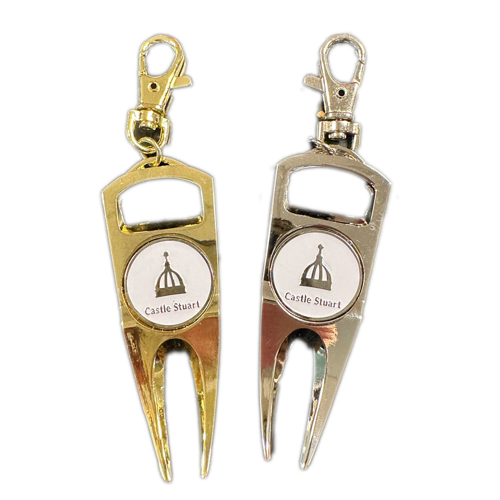 Easy Fix Bottle Opener Divot Tool with Castle Steward Ball Marker (L4BW043/44)