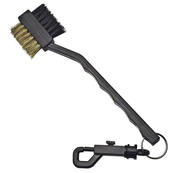 Groove Brush with Bag Clip - Black⛳️