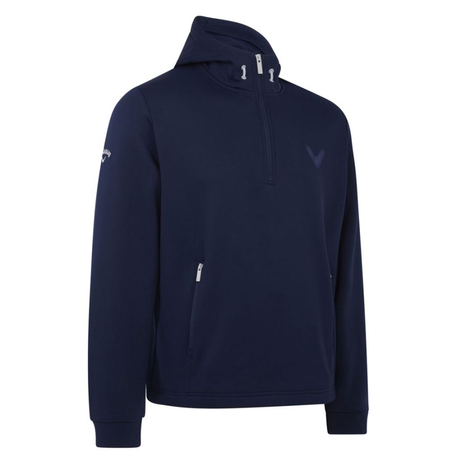 Callaway Mens Aquapel Technical Hoodie SwingTech Thermal 1/4 Zip