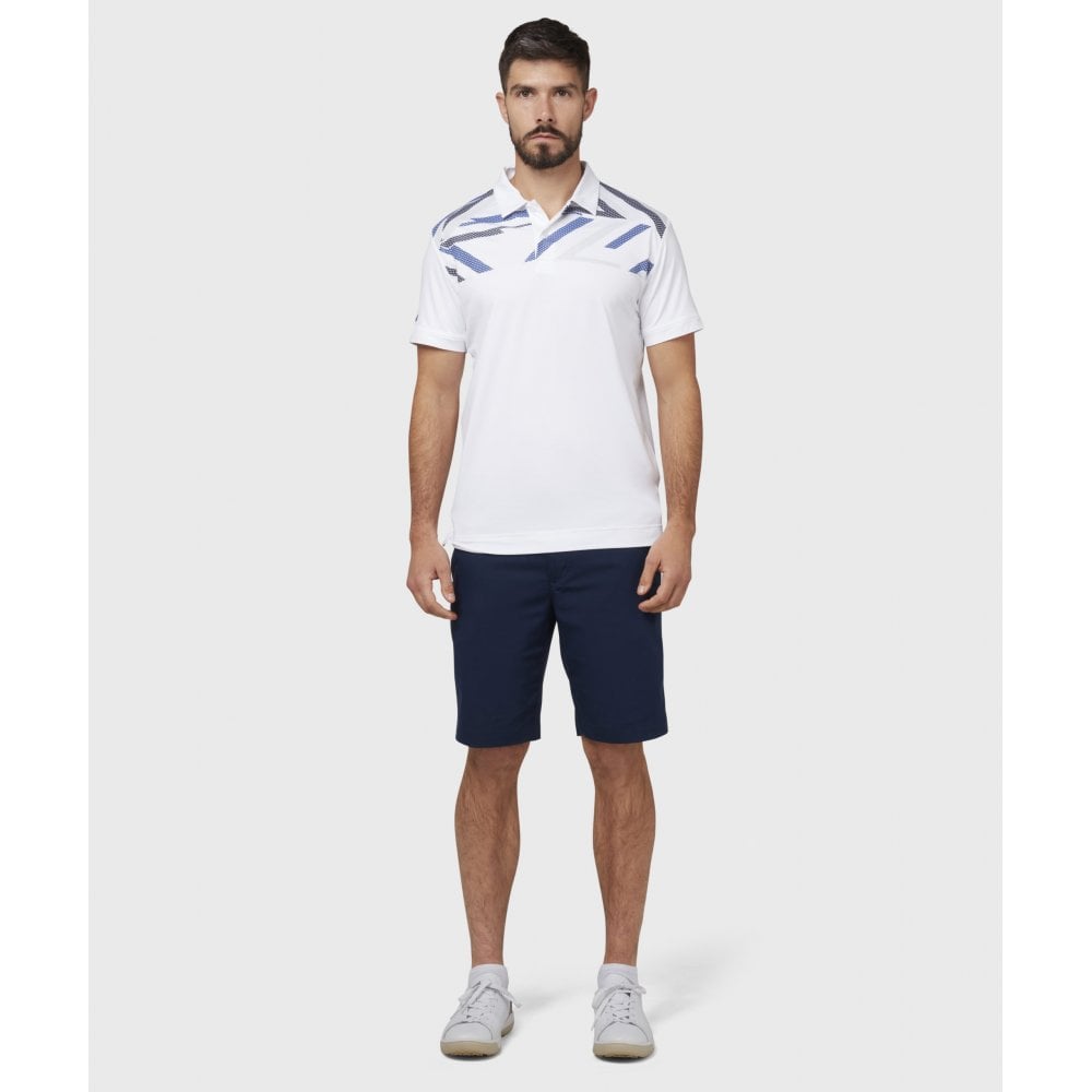 Callaway STREET MURAL TEXTURED PRINT POLO in Bright White - CGKSC024⛳️