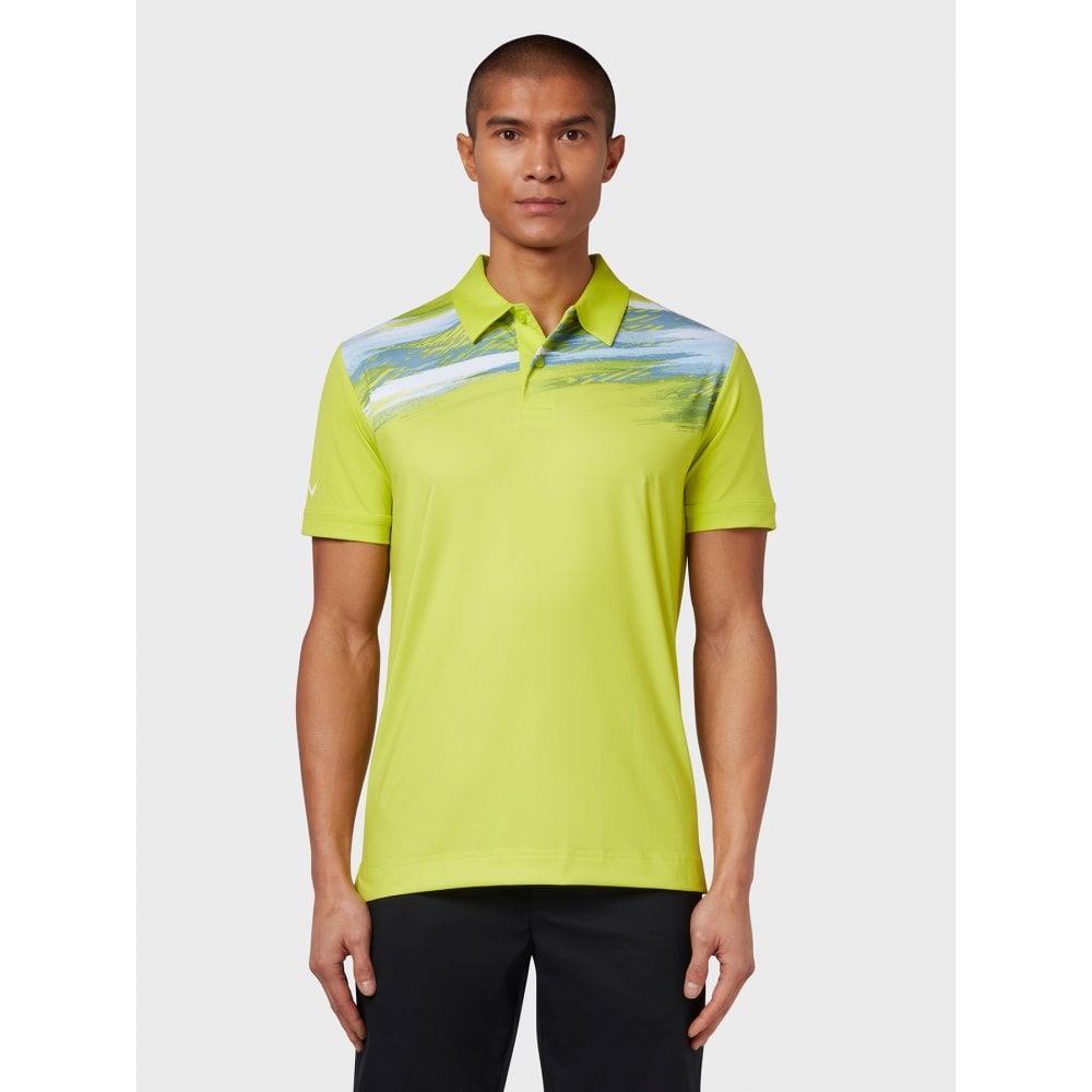 Callaway X Active Textured Print Polo - CGKSD016