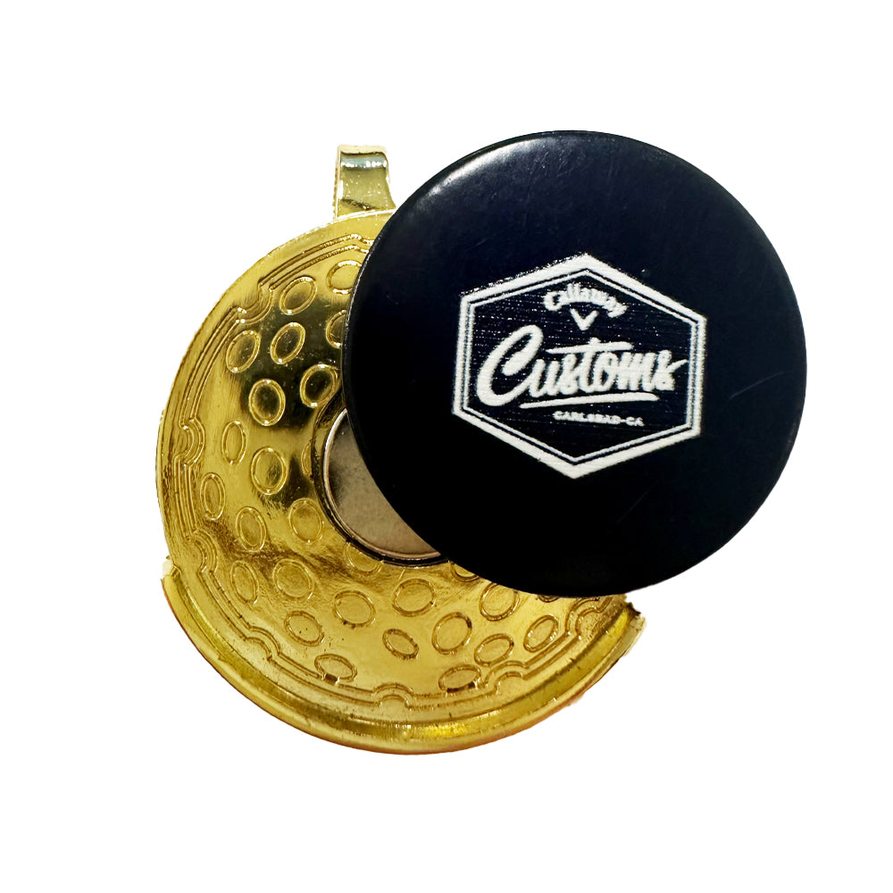 Callaway Customs Gold Deluxe Hat Clip with Ball Marker (L4BW1634)
