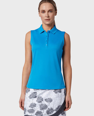 Callaway Sleeveless Knit Polo - Blue Sea Star / Ibiza Blue - CGKSA0A4⛳️