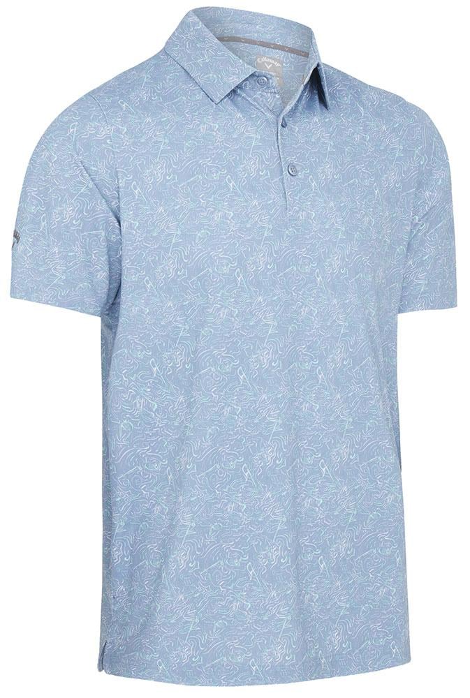 Callaway Mens All Over Abstract Golf Print Polo Shirt - CGKSD086 ⛳️