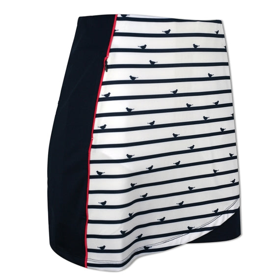 Callaway Ladies Pull-On Skort with UPF50 in Birdie Stripe Print - Peacoat - CGKBSB54⛳️