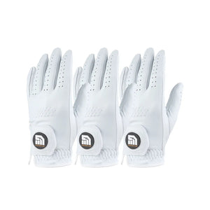 Get A Grip Full Leather golf gloves - 3 Pack - Right Handed Golfer