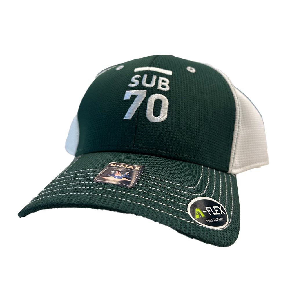 Sub70 Mens One Size Textured Two Tone Golf Cap - Green/White