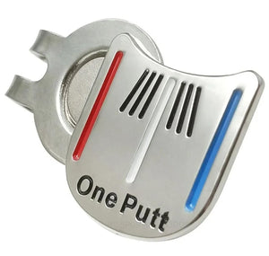 ONE PUTT MAGNETIC BALL MARKER WITH HAT CLIP + FREE LEVEL4 HAT