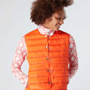 SWING OUT SISTER Ladies Penny Active Vest Vibrant Orange