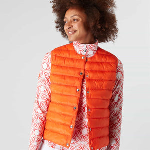 SWING OUT SISTER Ladies Penny Active Vest Vibrant Orange