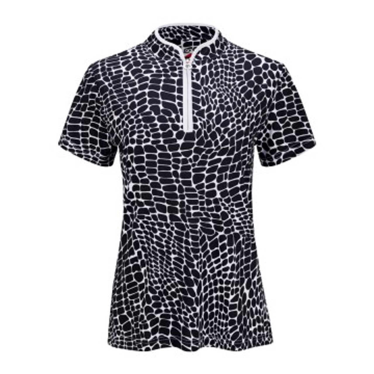 JRB Women's Golf Fashion Shirt - Black Animal Print - Sleeved or Sleeveless⛳️