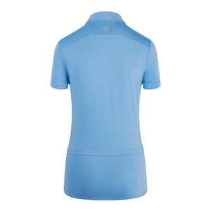 SWING OUT SISTER Amelie Cap Sleeve Polo Tranquil Blue