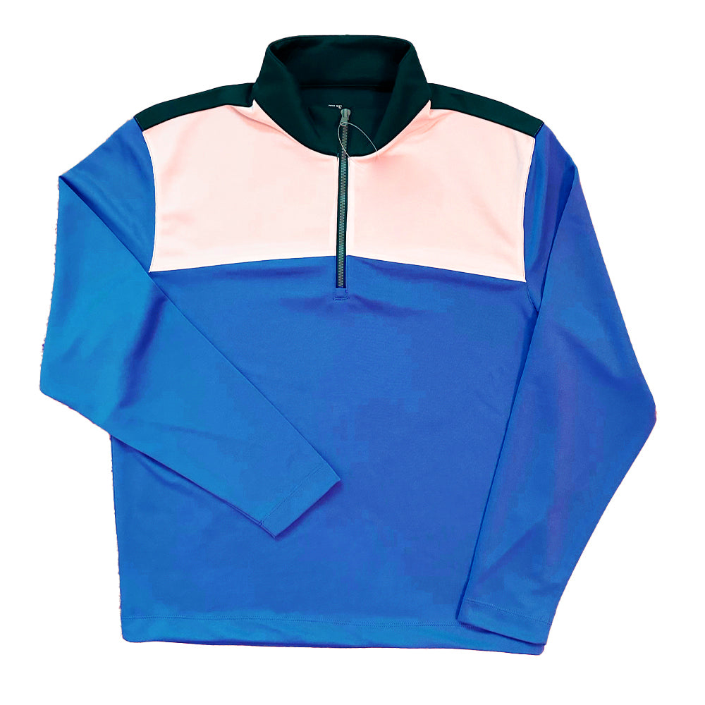 Ahead Mens The Official Open Merchandise 1/4-Zip Mid Layer - Lapis Blue