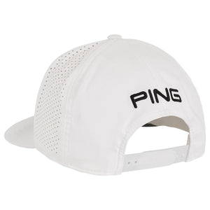 PING Tour Vented Delta Adjustable Golf Cap Black/White
