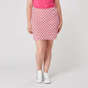 Swing Out Sister Ladies Lucy pull On Skort  'Lush Pink and Mandarin'