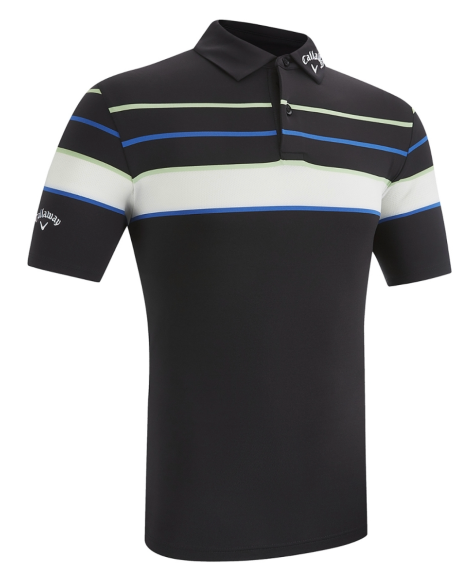 Callaway SwingTech Shoulder Block Limited Edition Polo Shirt in Caviar - CGKSC0R4⛳️
