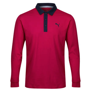 Puma Golf Cloud Spun Long Sleeve Golf Polo Shirt - SMALL OR MEDIUM