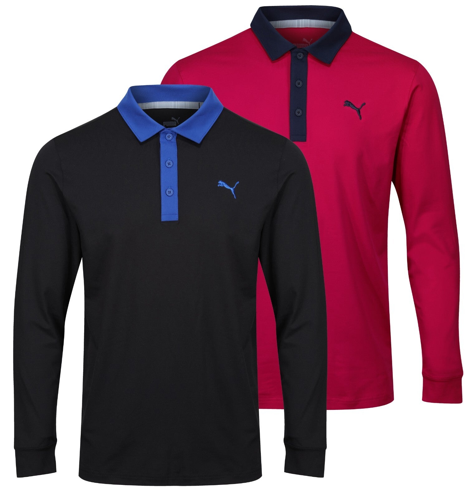 Puma Golf Cloud Spun Long Sleeve Golf Polo Shirt - SMALL OR MEDIUM