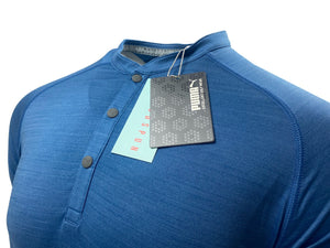 Puma Golf Cloud Spun Long Sleeve Henley Blade Collar Golf Polo Shirt