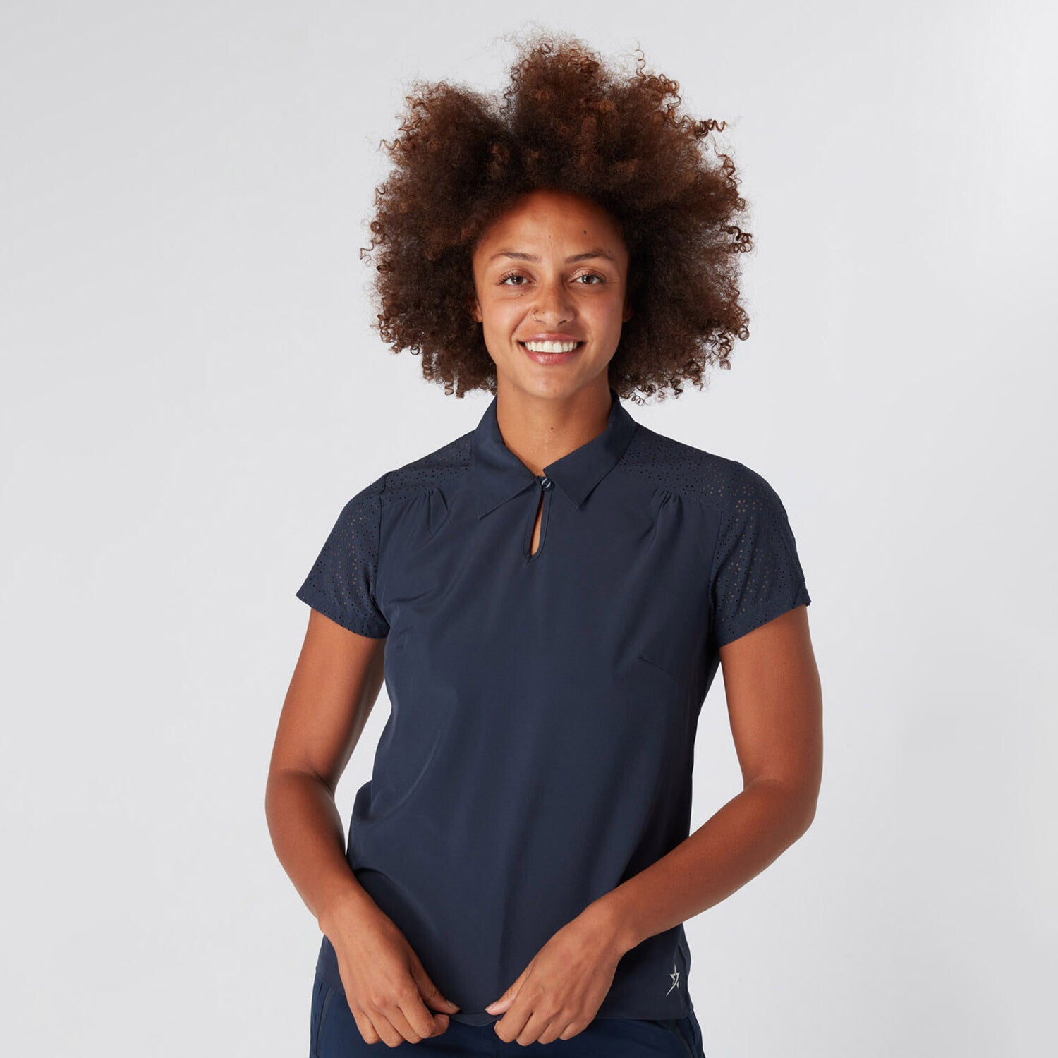 Swing Out Sister Women's Etoile Laser Cap Sleeve Navy Blazer