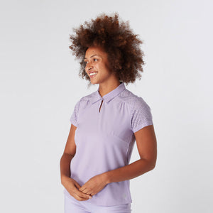 Swing Out Sister Women's Etoile Laser Cap Sleeve Digital Lavender Purple