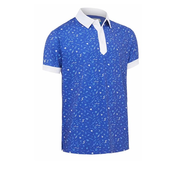 Callaway Mens X-Series Chev Memphis Golf Polo Shirt Clemis Blue - CGKSD015 - LARGE ONLY⛳️