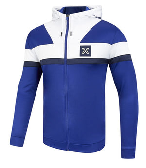 Callaway Golf Mens Blocked Full Zip Drawcord Hood Chest Stripe Hoody - CGJSD034⛳️