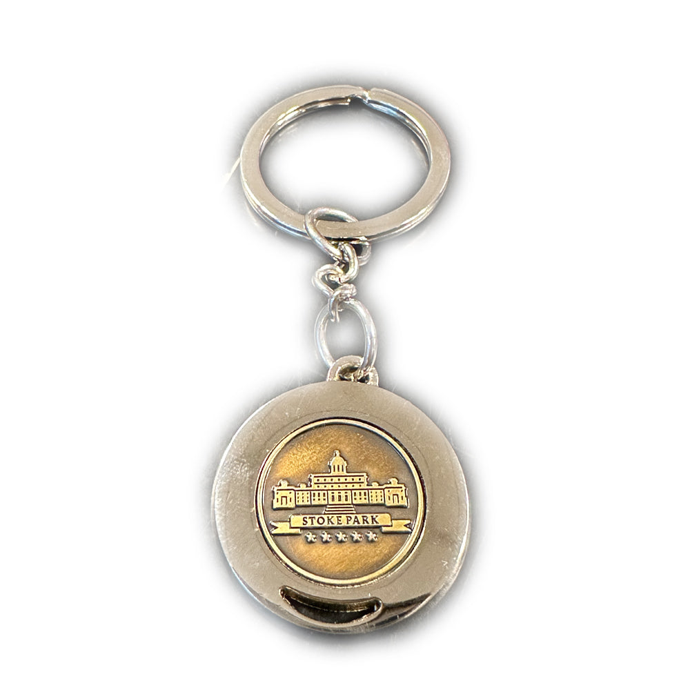 Stoke Park Silver Keyring (L4BW038)