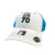 Sub70 Mens One Size Textured Two Tone Golf Cap - White/Blue
