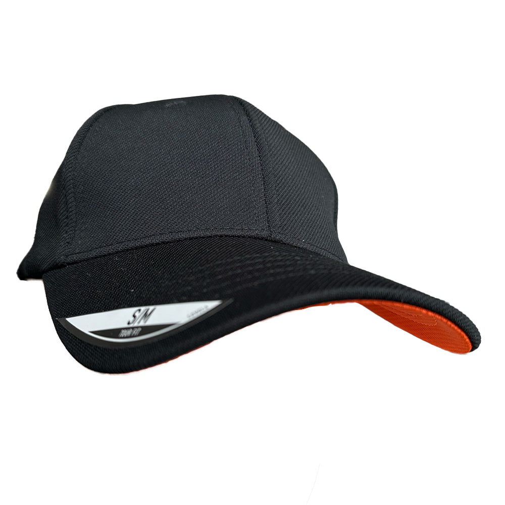 Level 4 Golf Cap in Black Orange - Small/Medium - T007⛳️