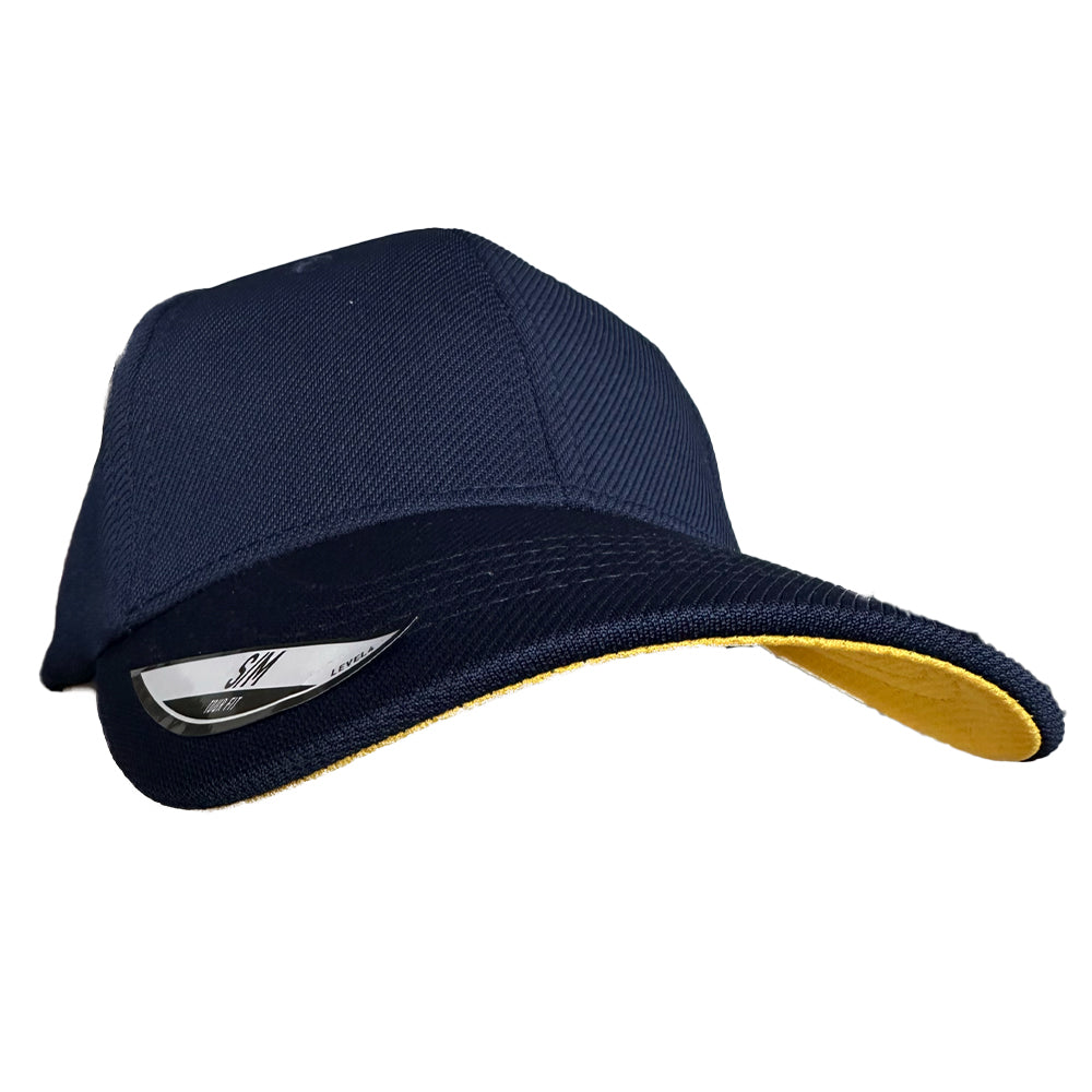 Level 4 Golf Cap in Navy/Yellow - Small/Medium - T008⛳️