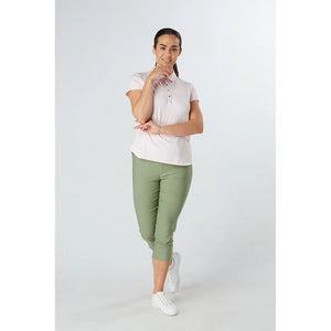 SWING OUT SISTER Amelie Cap Sleeve Polo Cherry Blossom