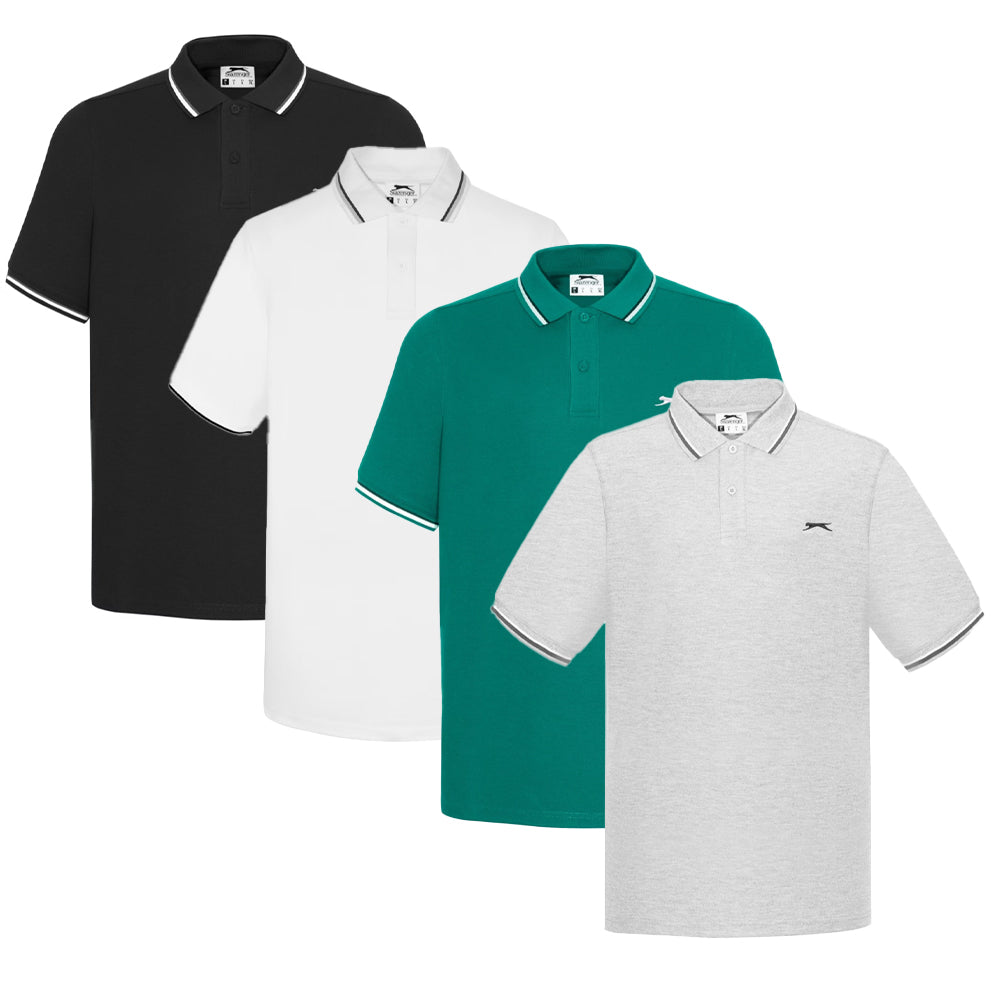 Slazenger Tipped Golf Polo Shirt Mens XL - 4XL