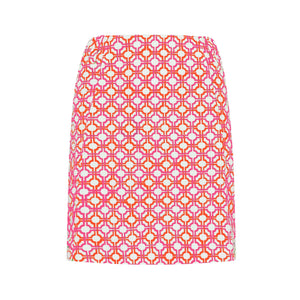 Swing Out Sister Ladies Lucy pull On Skort  'Lush Pink and Mandarin'