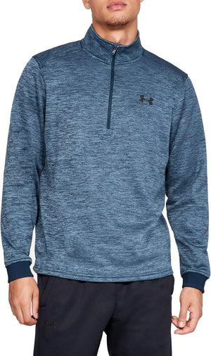 Under Armour Half Zip Mens Long Sleeve Golf Top - Blue (745-408 Small Only