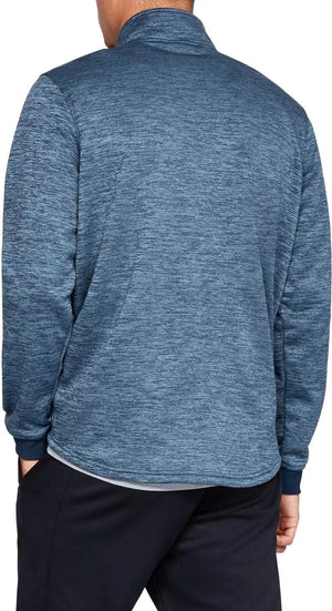 Under Armour Half Zip Mens Long Sleeve Golf Top - Blue (745-408 Small Only