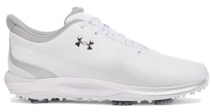 Under Armour Drive Fade Golf Shoes - White/Metallic Silver (3027878-101) UK8/UK10 ONLY