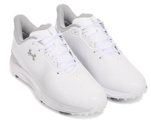 Under Armour Drive Fade Golf Shoes - White/Metallic Silver (3027878-101) UK8/UK10 ONLY
